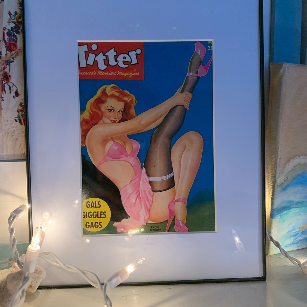 Peter Driben Pinup Art Print for Titter magazine
